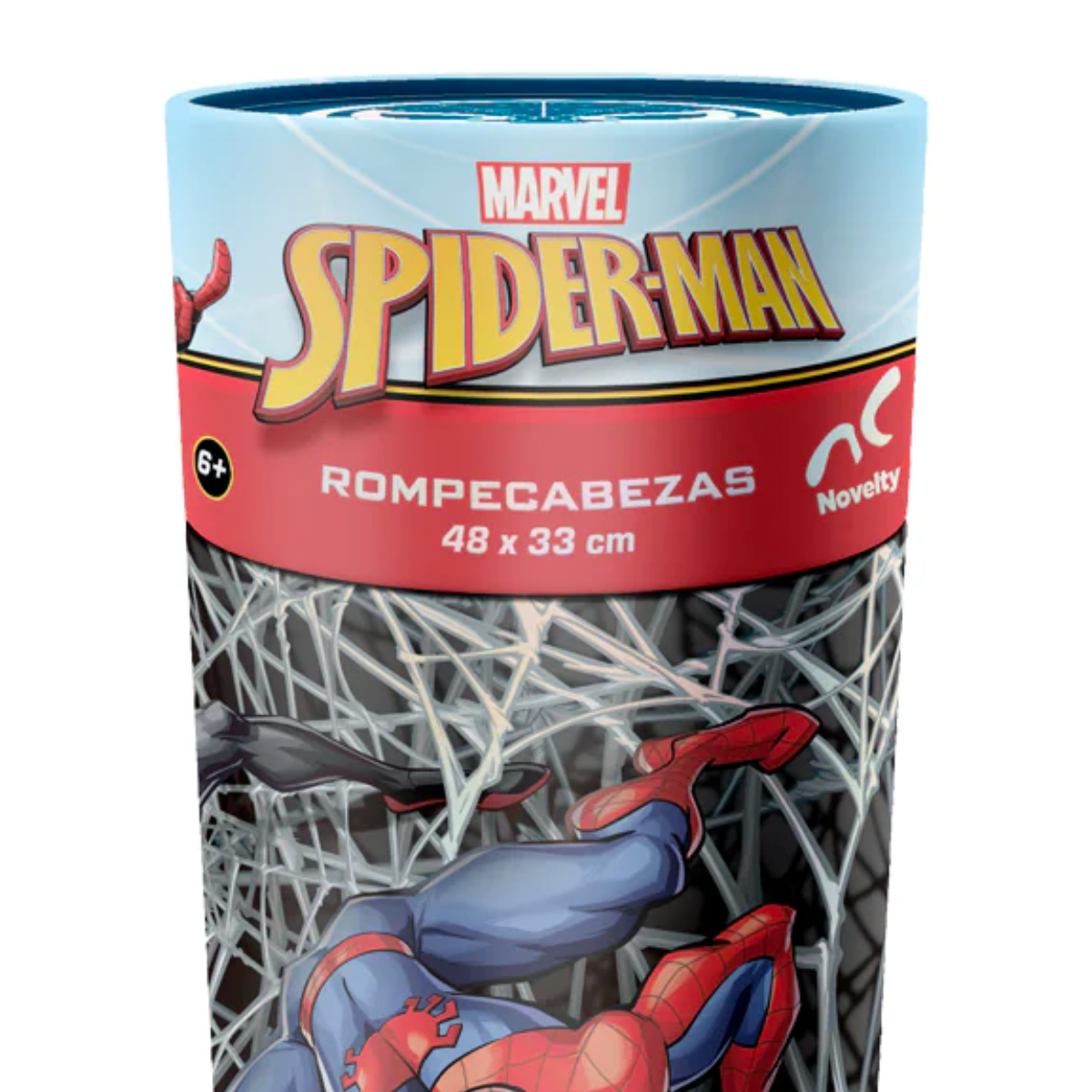 ROMPECABEZAS 60 PIEZAS SPIDER MAN CILINDRO - NOVELTY