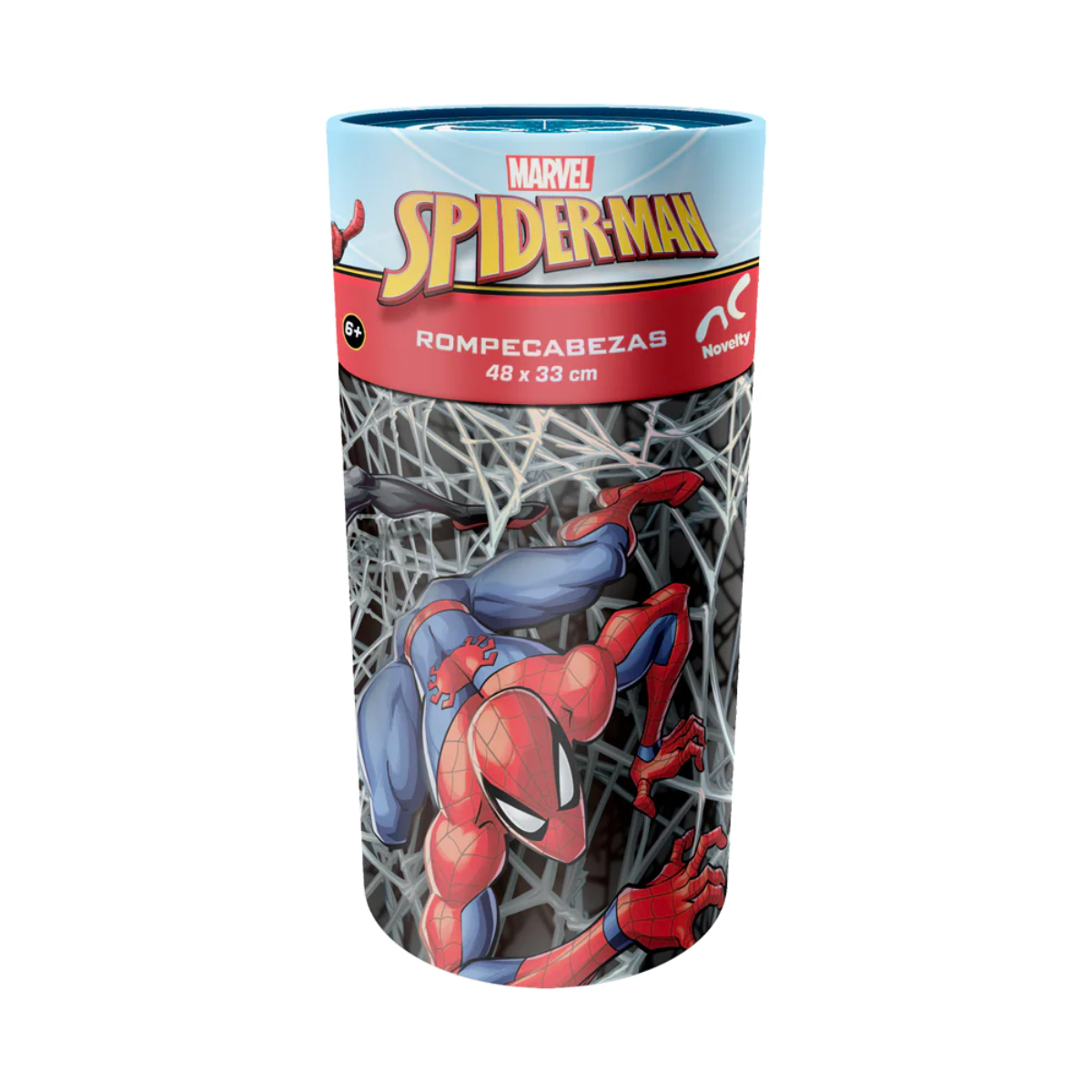 ROMPECABEZAS 60 PIEZAS SPIDER MAN CILINDRO - NOVELTY