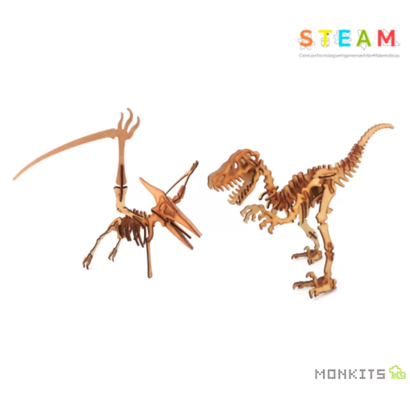 VELOCIRAPTOR VS PTERODAPTILO BOLSA - KIT MONKITS