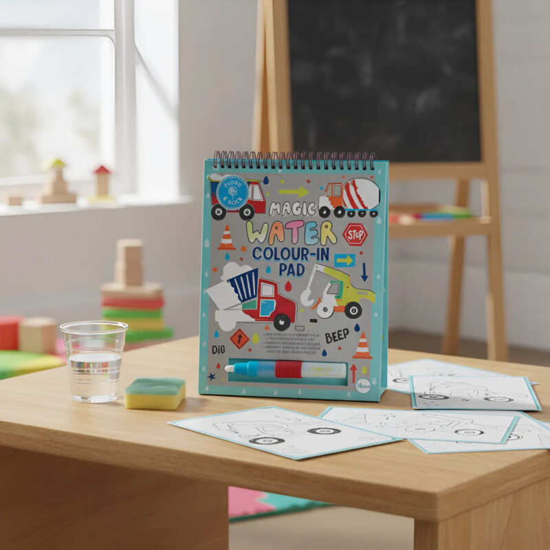 Libro Magico Para Colorear de Construcción – Floss & Rock