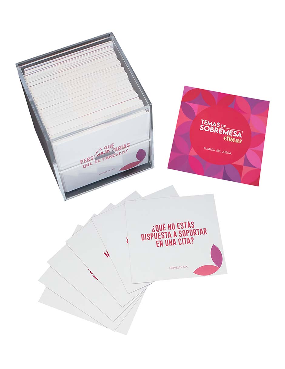 Juego De Cartas Temas De Sobremesa Chicas Novelty - Imagen 6