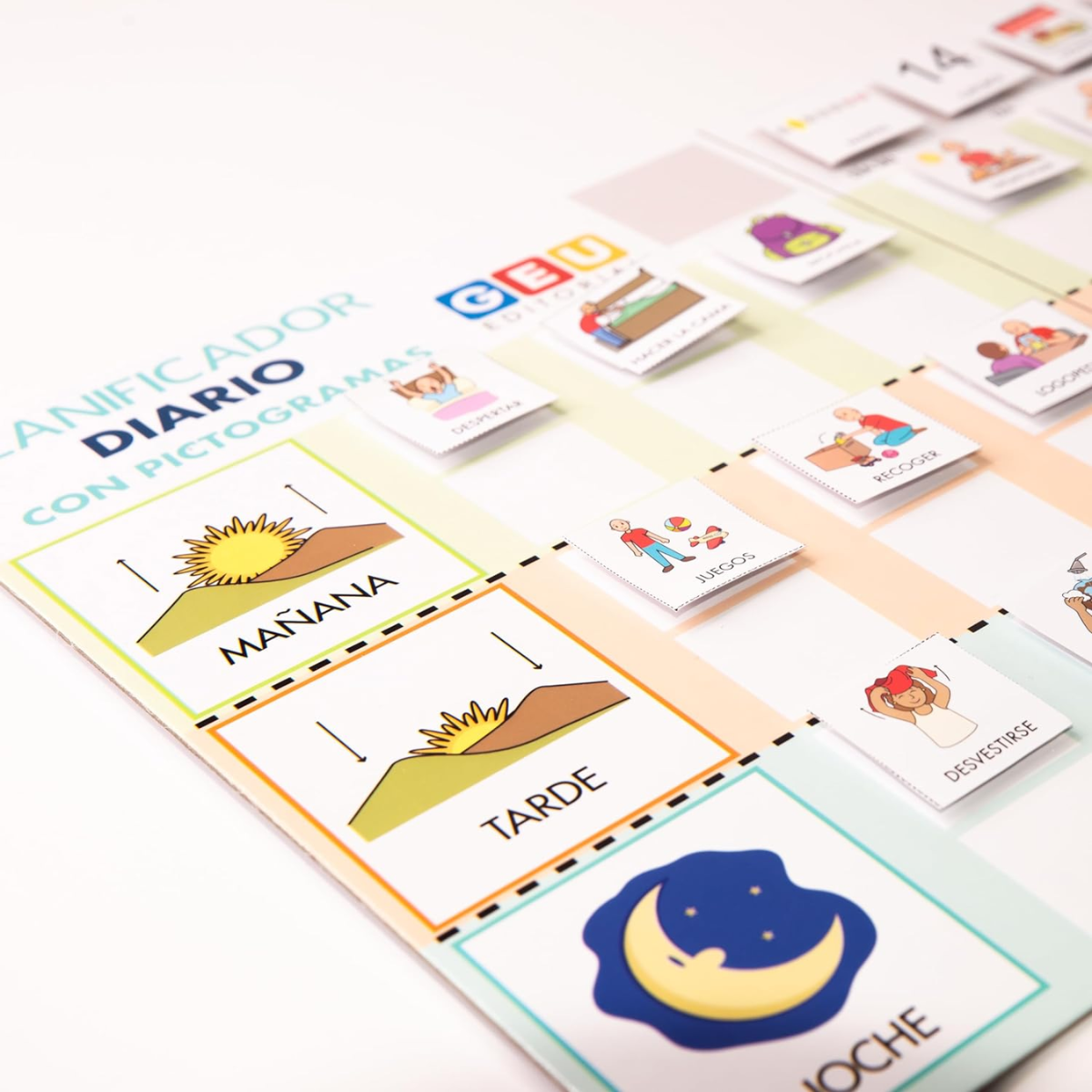 PLANIFICADOR VISUAL DIARIO CON PICTOGRAMAS - GEU EDITORIAL