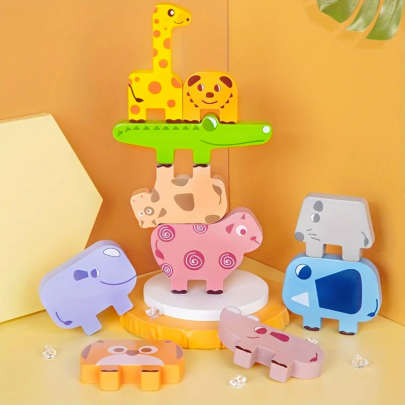 CLASIFICA Y APILA ANIMALES JUEGO MONTESSORI