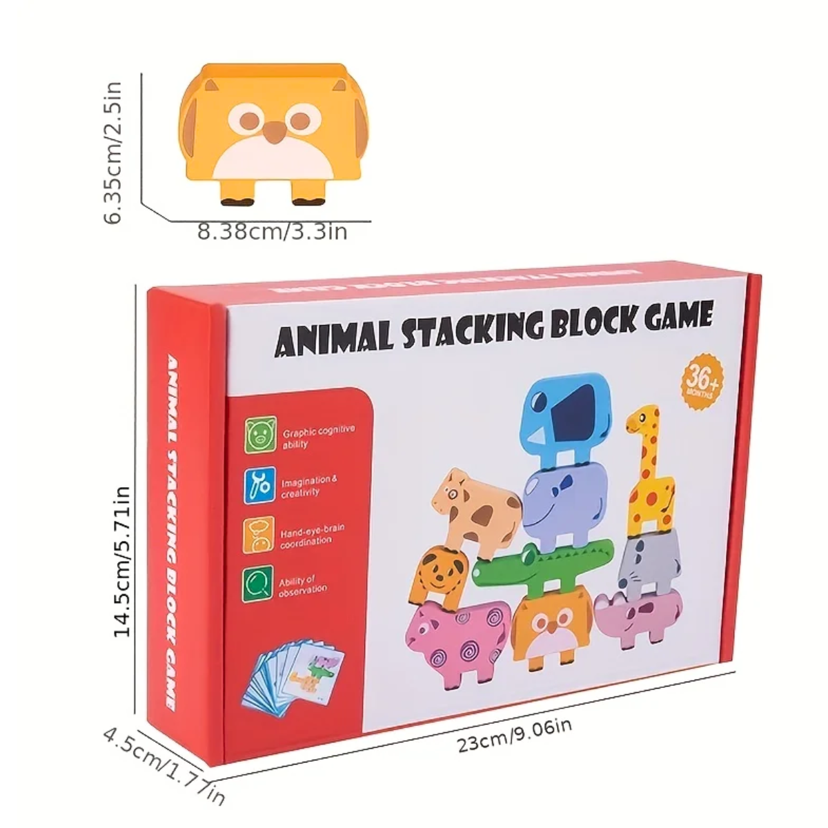 CLASIFICA Y APILA ANIMALES JUEGO MONTESSORI