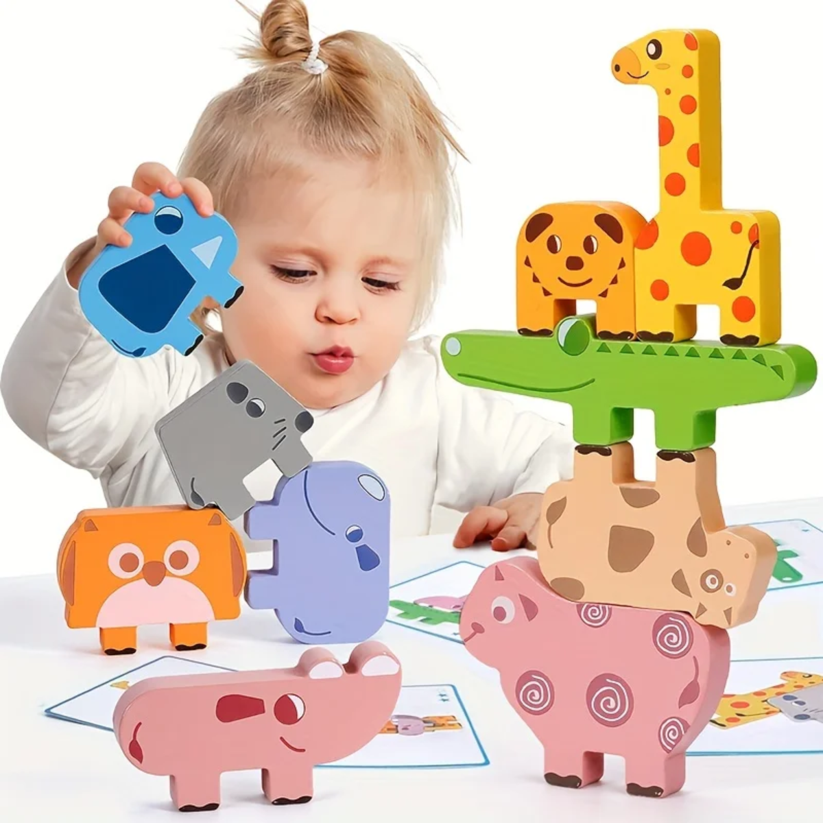 CLASIFICA Y APILA ANIMALES JUEGO MONTESSORI