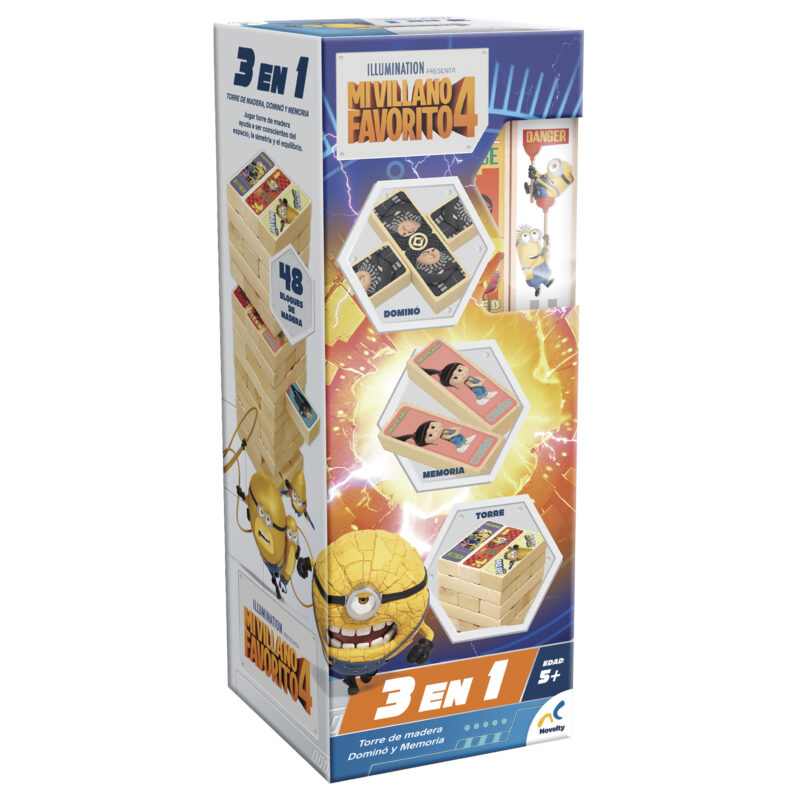 Memoria Torre de Madera 3 en 1 Mi Villano Favorito 4 Novelty