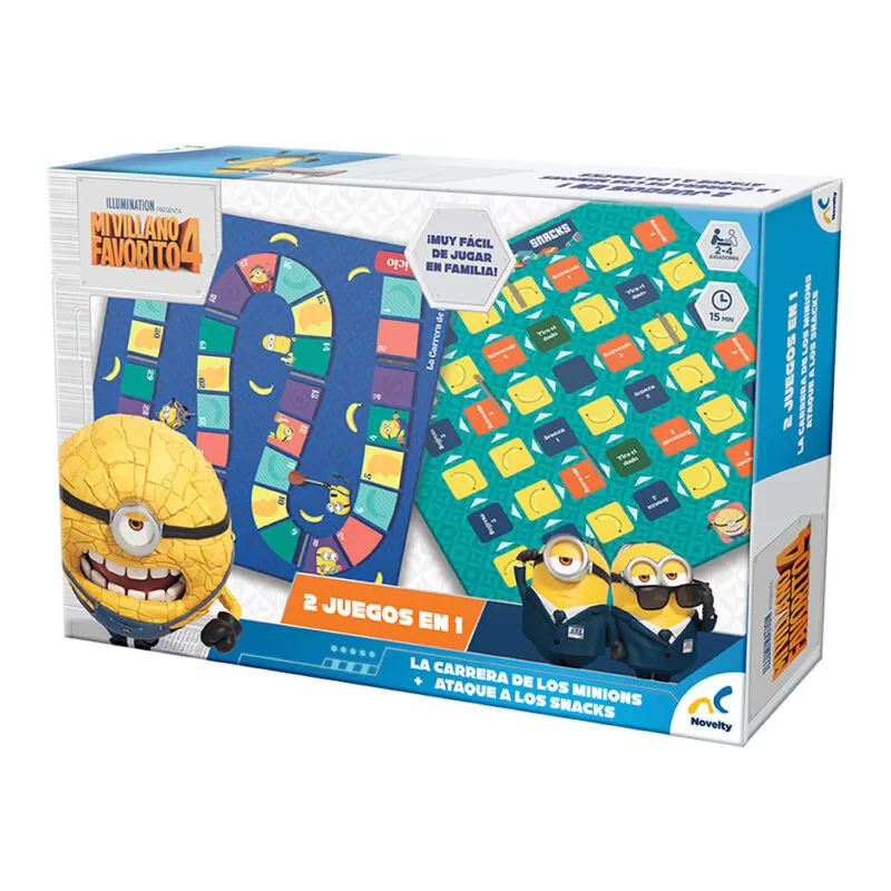 JCA-4291-b Juego de Mesa 2 en 1 Mi Villano Favorito 4 Novelty