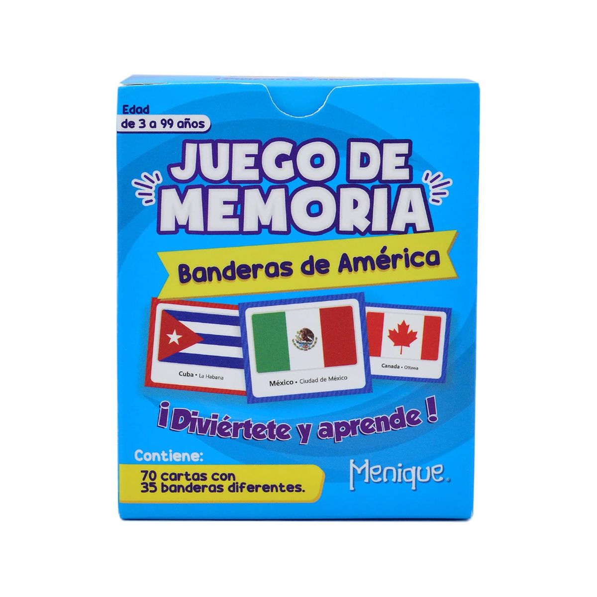Juego de Memoria de Banderas de América