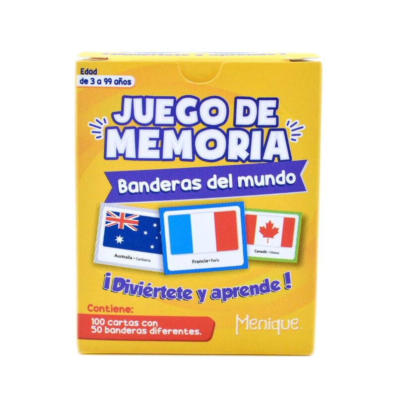 Juego de Memoria de Banderas del Mundo Menique