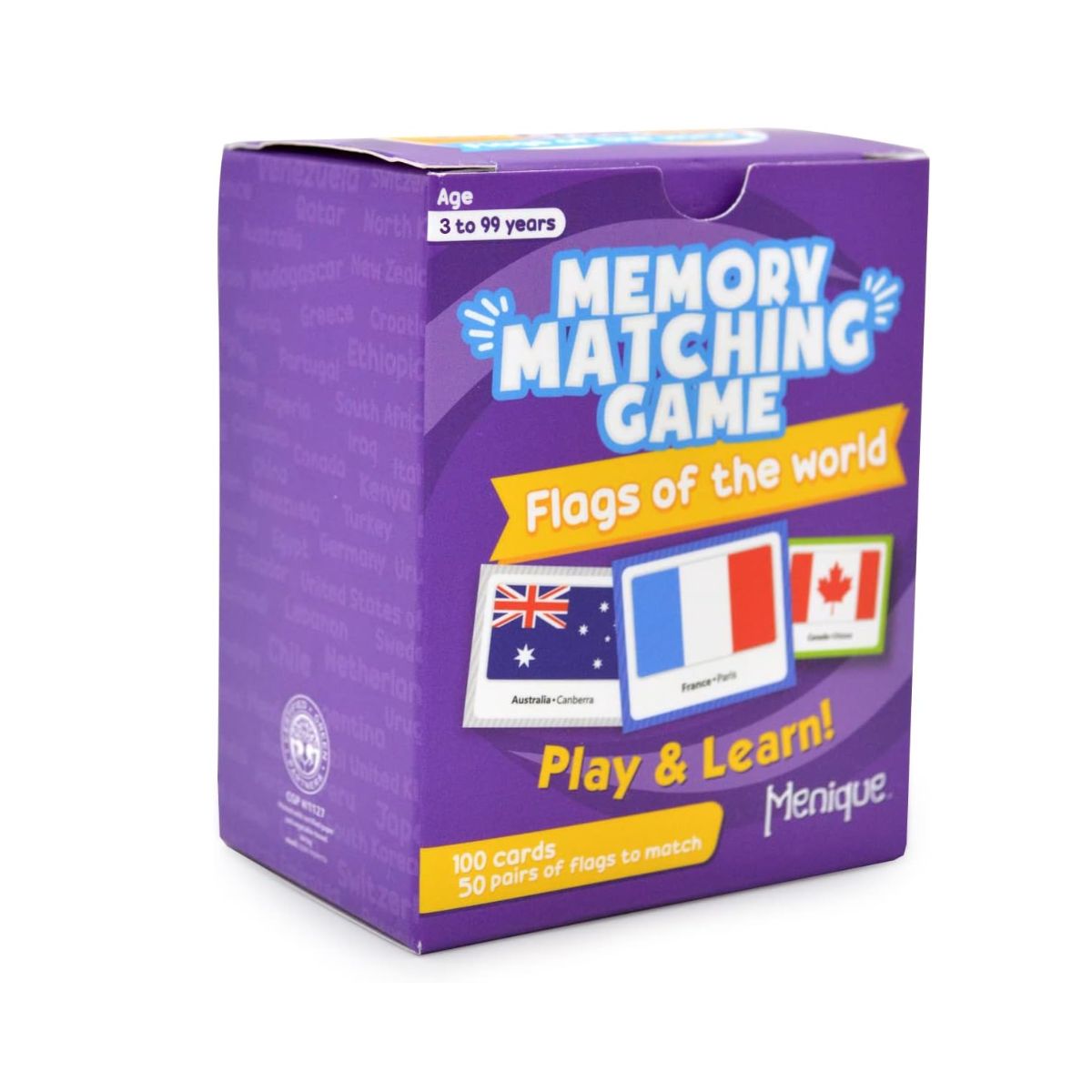 Juego de Memoria Banderas del Mundo en Inglés Menique - Imagen 2