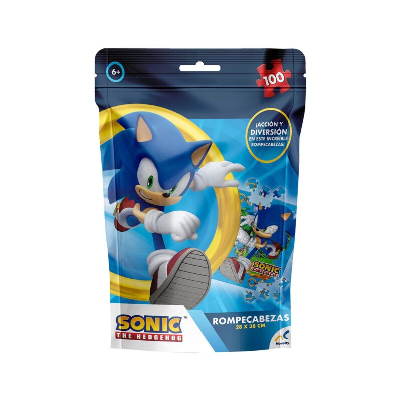 Rompecabezas Sonic the Hedgehog 100 Piezas Novelty