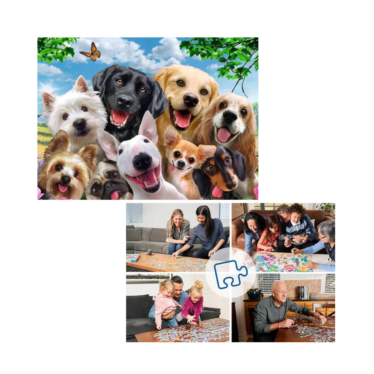 Rompecabezas Perros y más Perros 300 Piezas Ravensburguer - Imagen 5