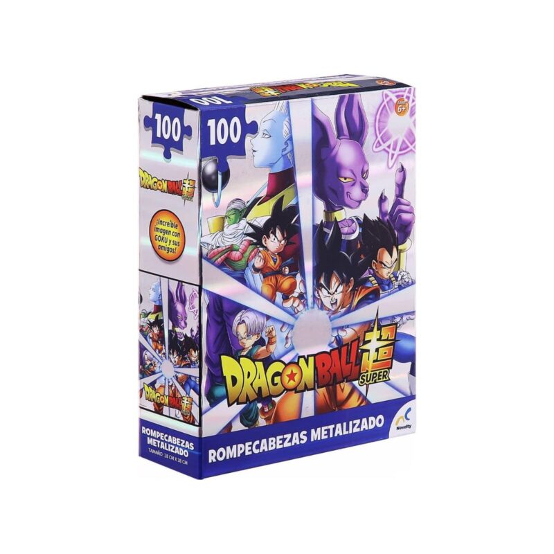 Rompecabezas Metalizado Dragon Ball Z 100 piezas Novelty
