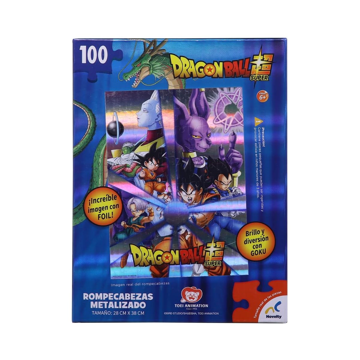 Rompecabezas Metalizado Dragon Ball Z 100 piezas Novelty - Imagen 6