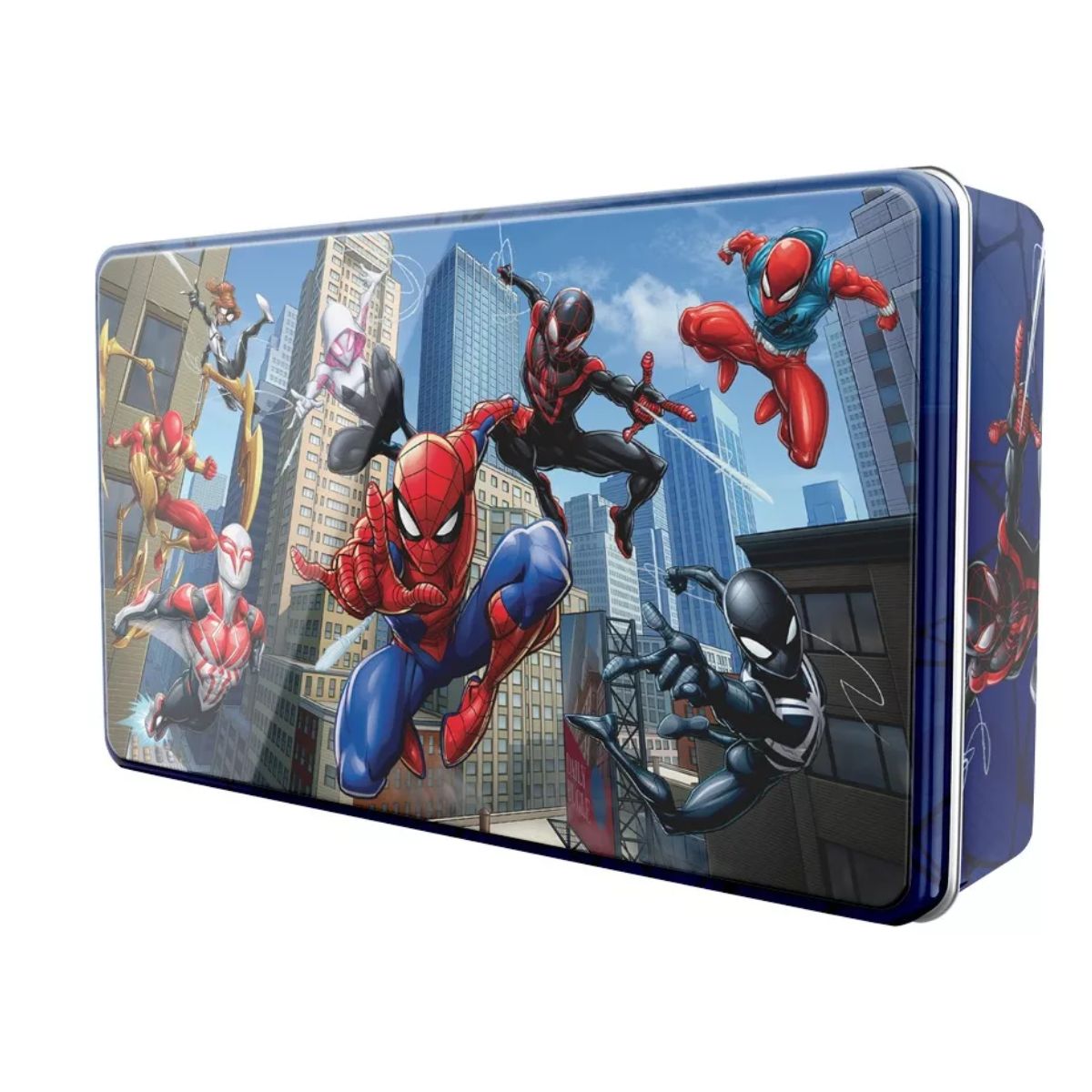 Rompecabezas 3 en 1 Panorámico Spiderman Caja Metálica Novelty - Imagen 3