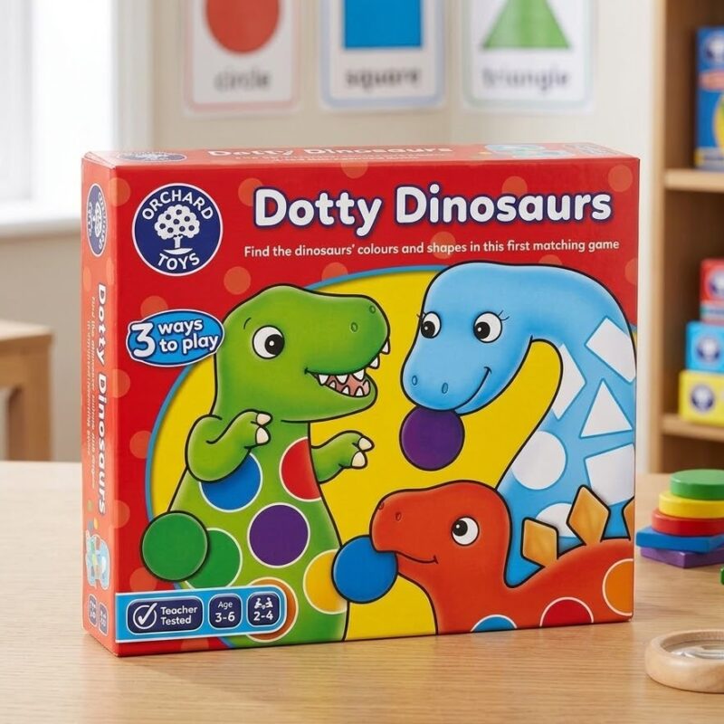 Juego de Asociación de Formas y Colores Dotty Dinosaurs Orchard Toys