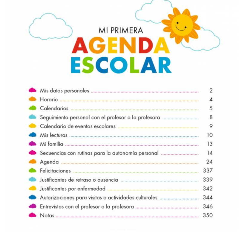 MI PRIMERA AGENDA ESCOLAR – GEU EDITORIAL MI PRIMERA AGENDA ESCOLAR - GEU EDITORIAL