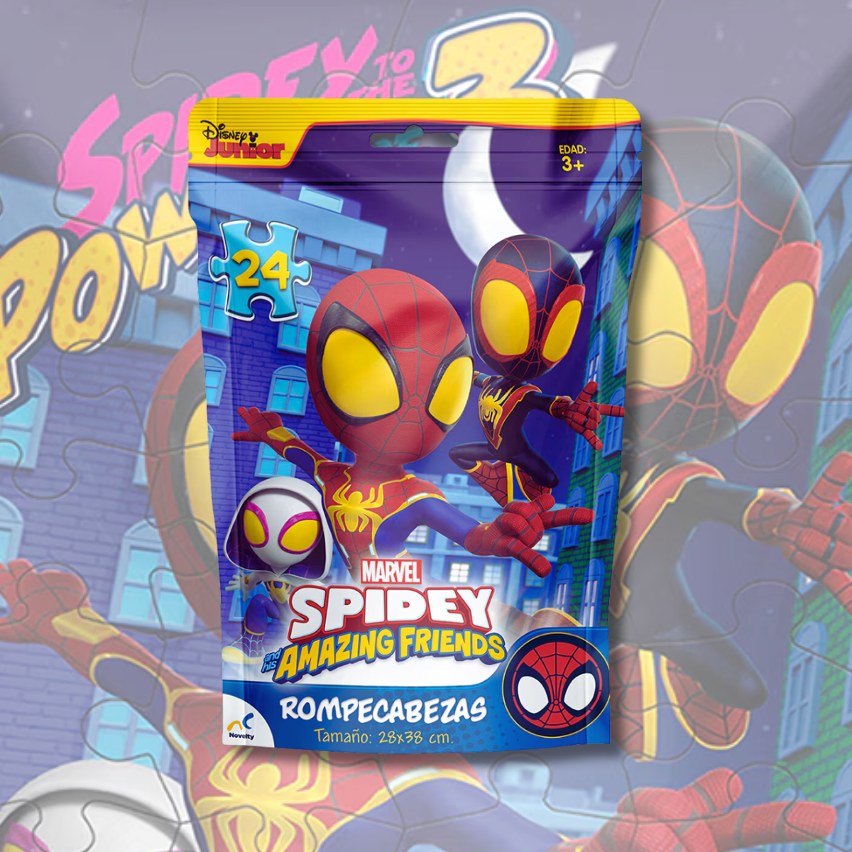 ROMPECABEZAS FOIL SPIDEY Y SUS AMIGOS - NOVELTY
