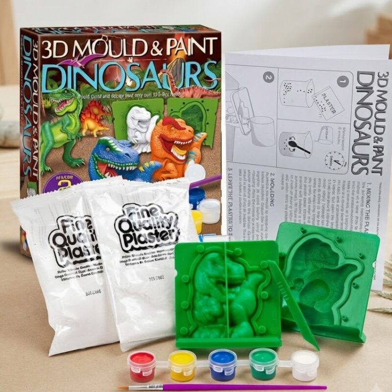 3D Moldea y Pinta Dinosaurios Mould and Paint Dinosaurs 4M