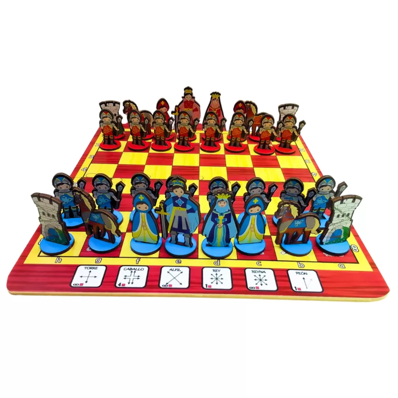 AJEDREZ DE MADERA INFANTIL AJEDREZ DE MADERA INFANTIL