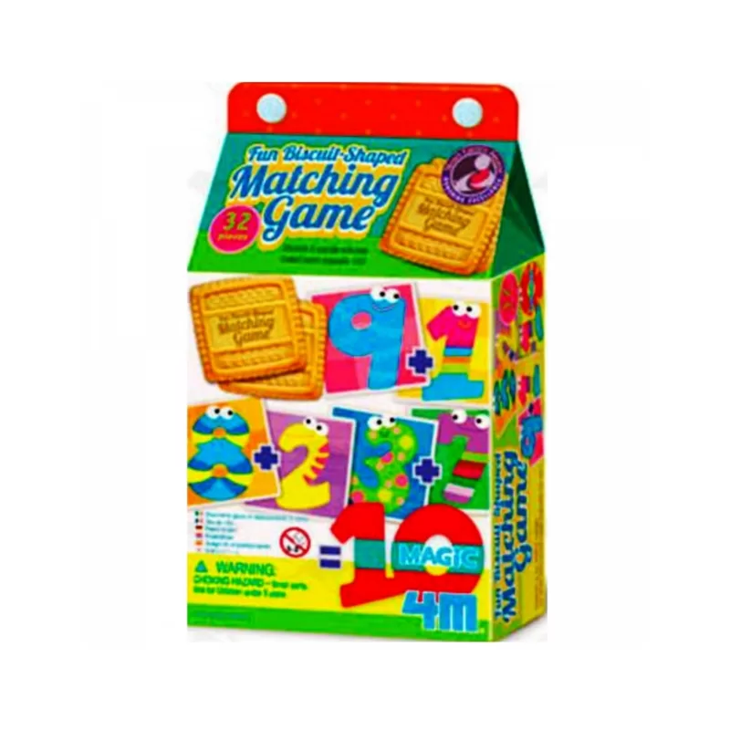 Juego de Cartas Pares-Fun Biscuit Shaped Matching Game Magic 10 4M