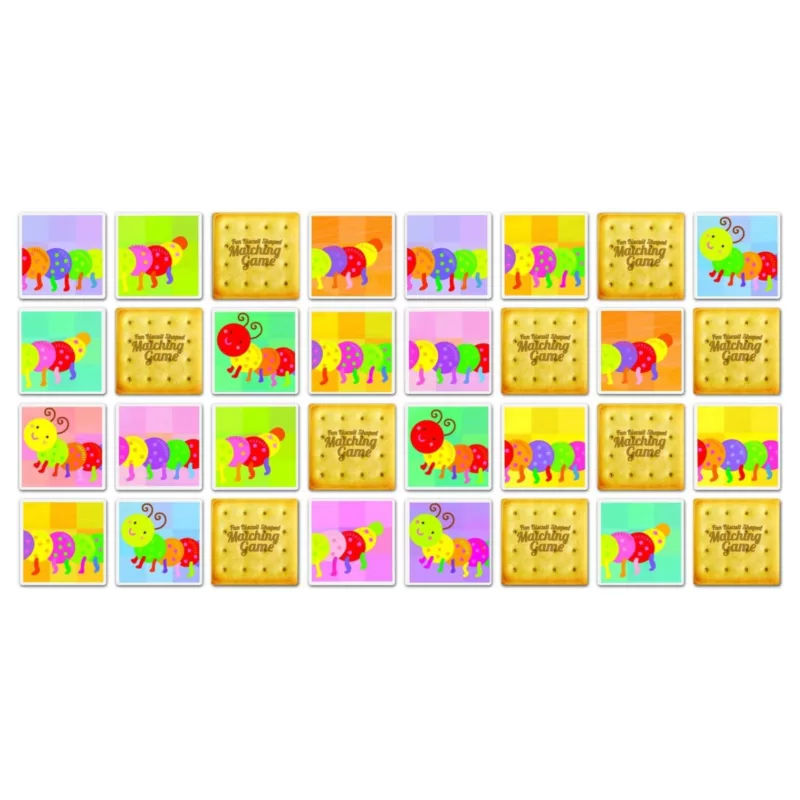 Juego de Cartas Oruga-Fun Biscuit Shaped Matching Game Caterpillar 4M