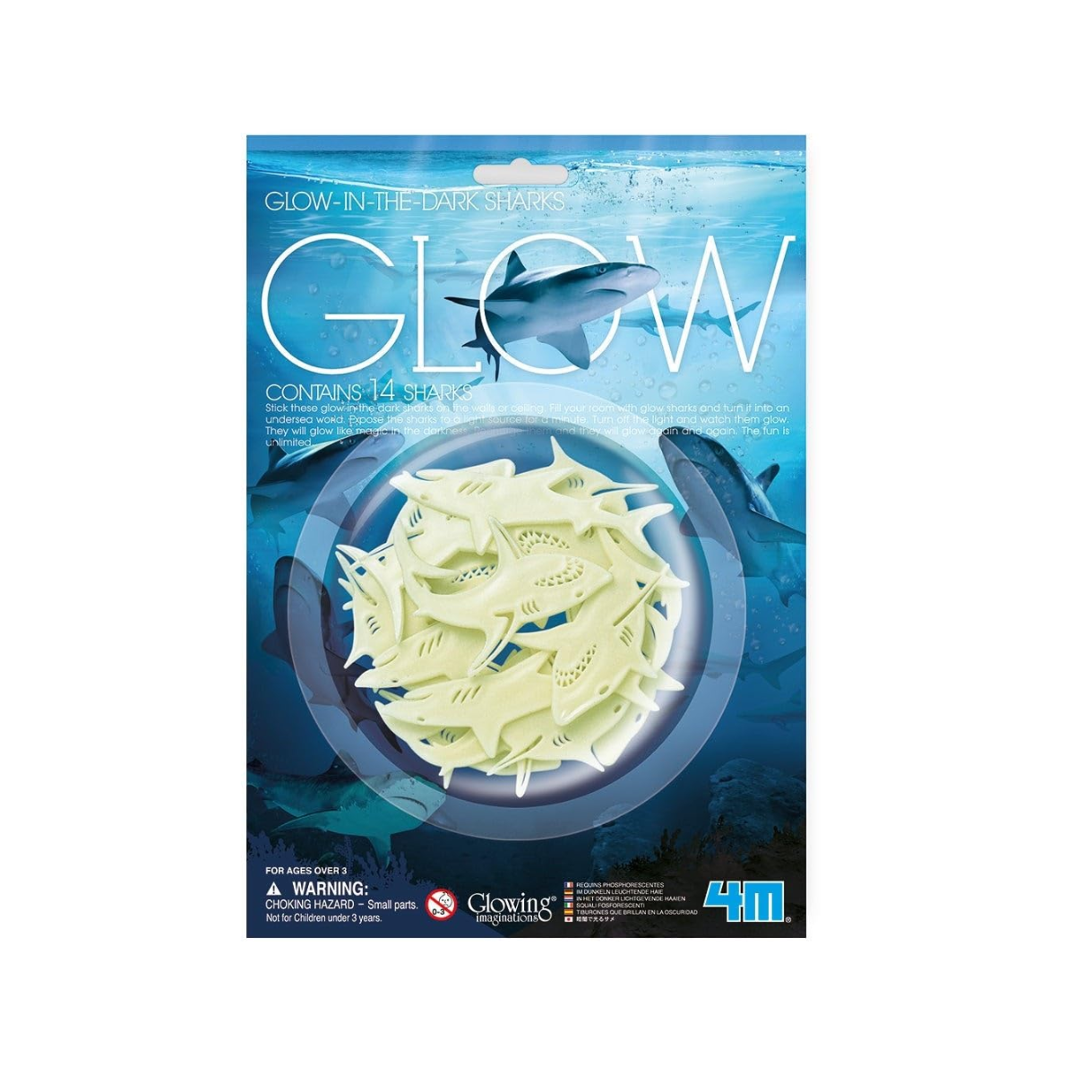 Glow in the Dark Sharks 4M