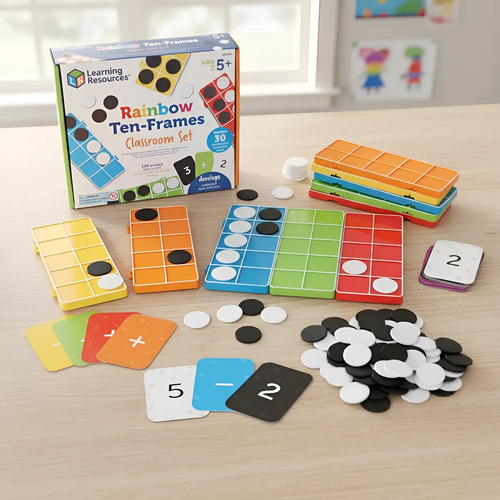 Juego Matemático Diez Marcos Arcoíris Learning Resources