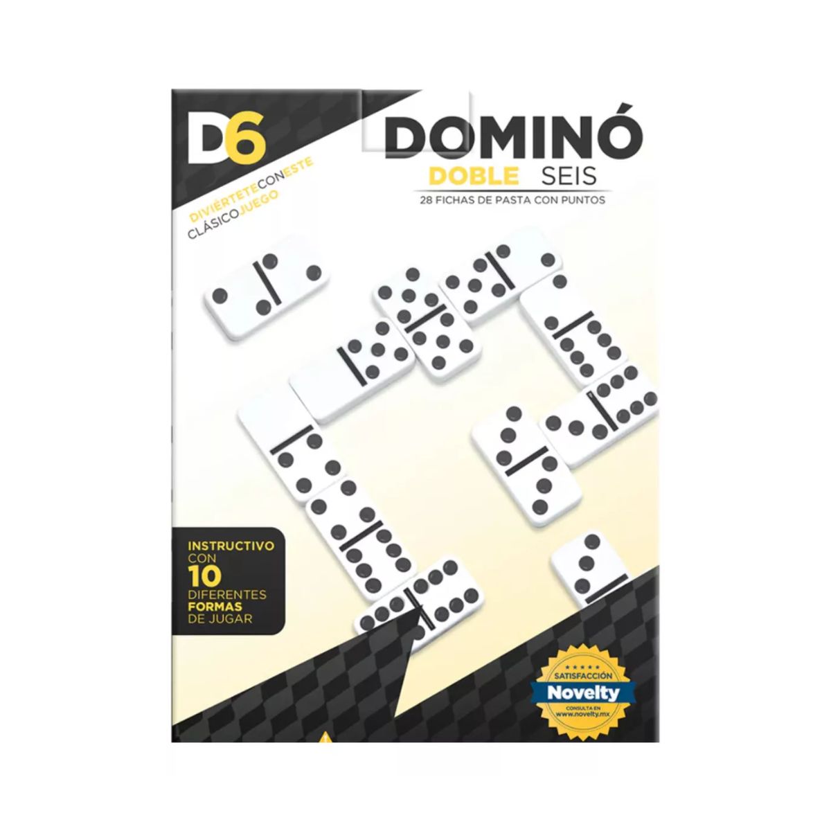 Domino Doble 6 Juegos De Mesa 28 Fichas Con Puntos - Imagen 6