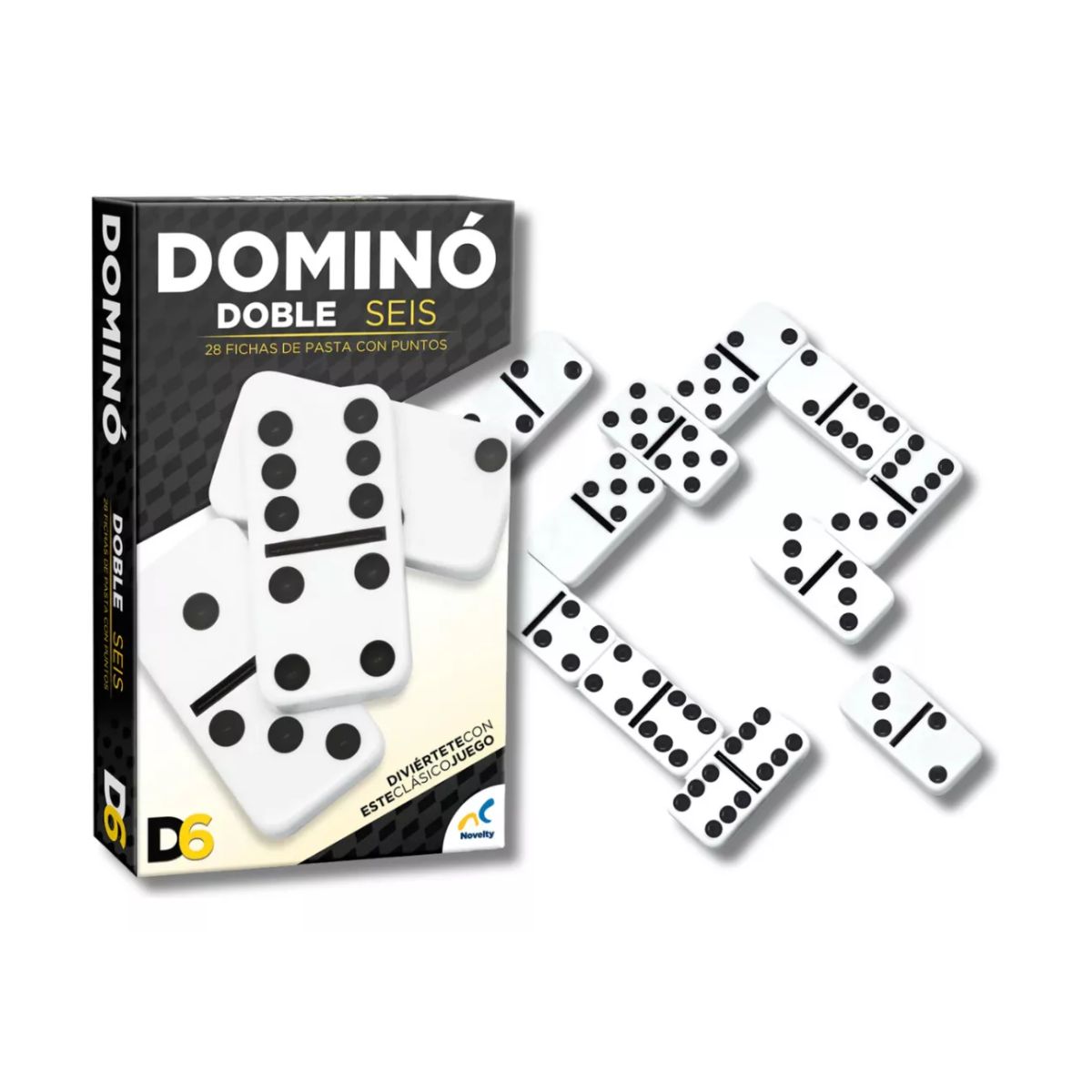 Domino Doble 6 Juegos De Mesa 28 Fichas Con Puntos