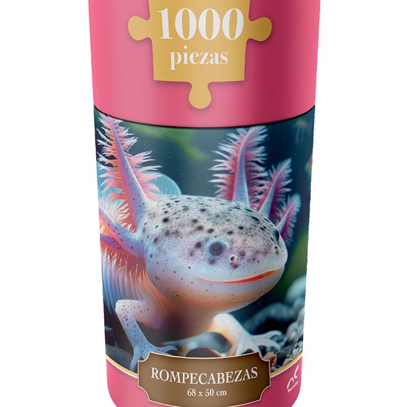 Rompecabezas Ajolote 1000 piezas Cilindro  Novelty