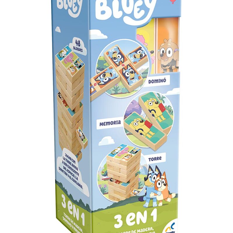 Torre de Madera 3 en 1 Bluey Novelty