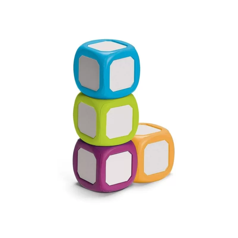 Dados para Escribir y Borrar, Set 4 Piezas