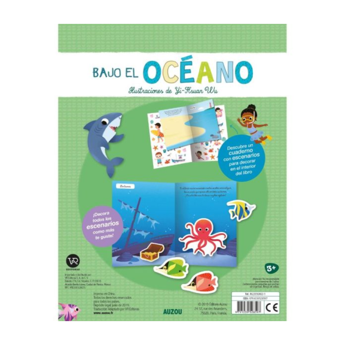Bajo el Océano Libro de Stickers VR Editoras - Imagen 2