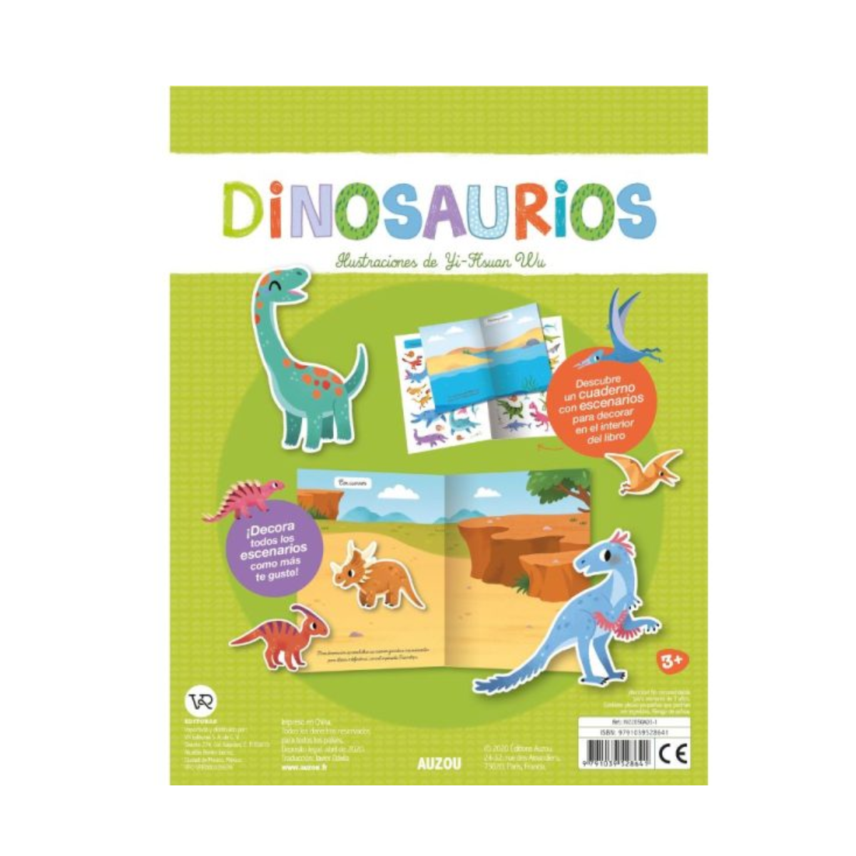 Dinosaurios Libro de Stickers VR Editoras - Imagen 2