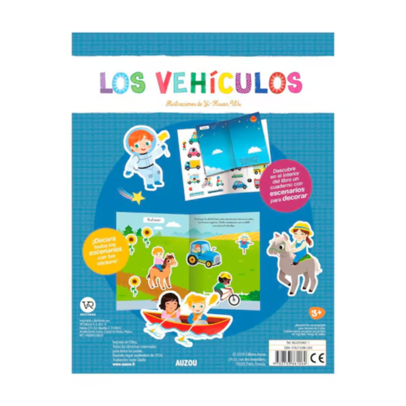 Vehículos Libro de Stickers VR Editoras