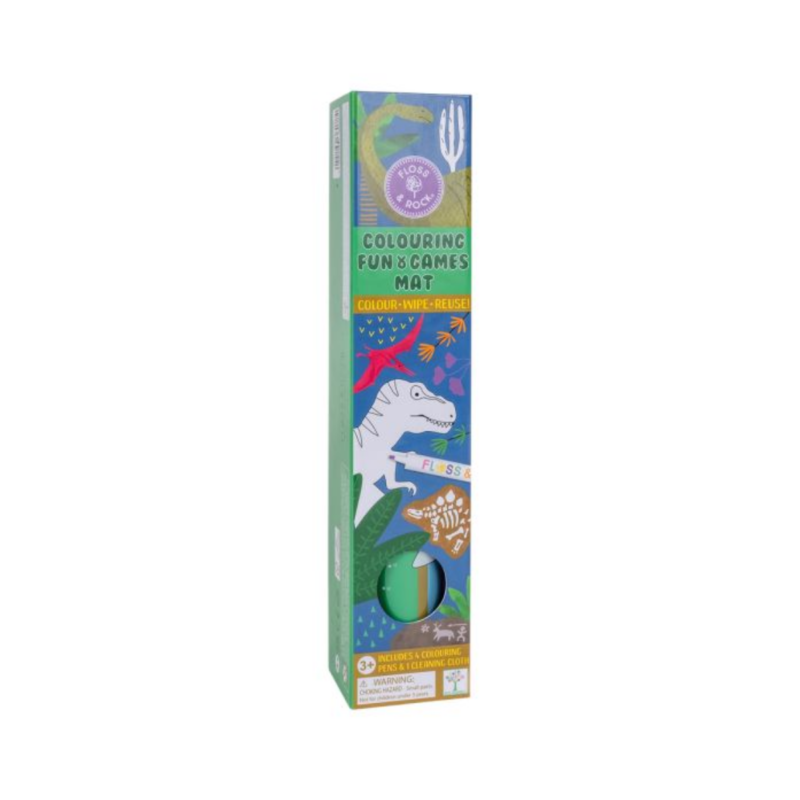 Tapete Reutilizable para Colorear Dinosaurios Floss & Rock