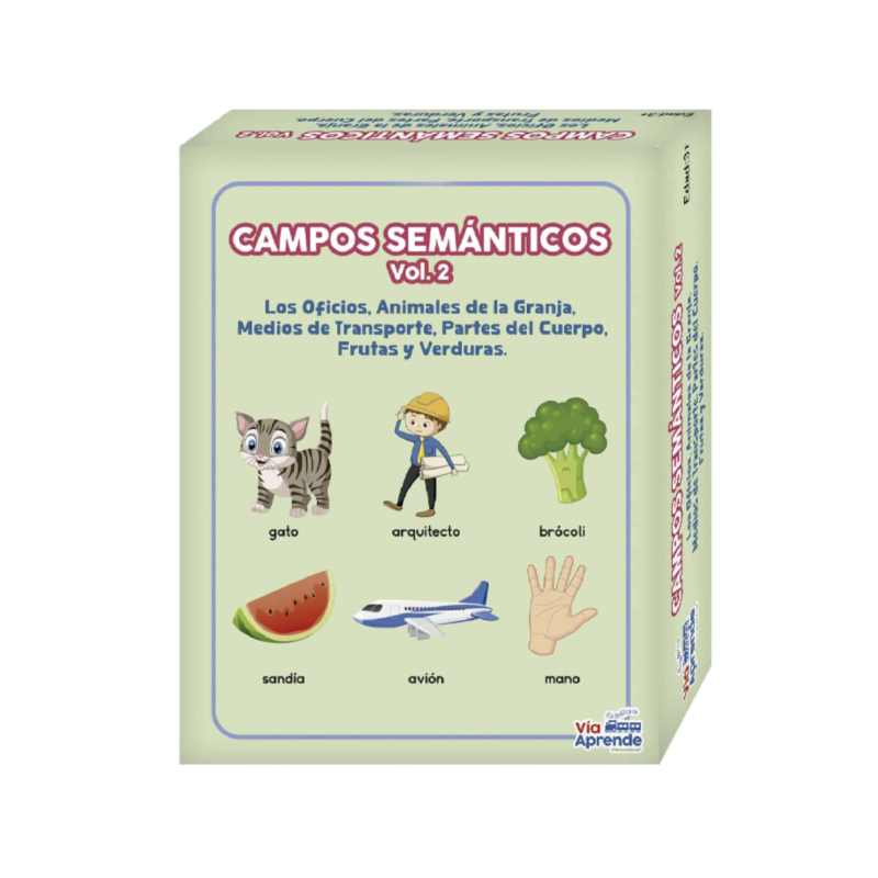 Tarjetas Campos Semánticos Básicos Vol2 Via Aprende1
