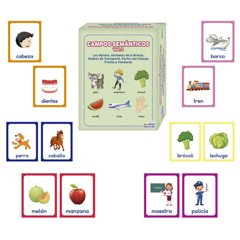 Tarjetas Campos Semánticos Básicos Vol2 Via Aprende2