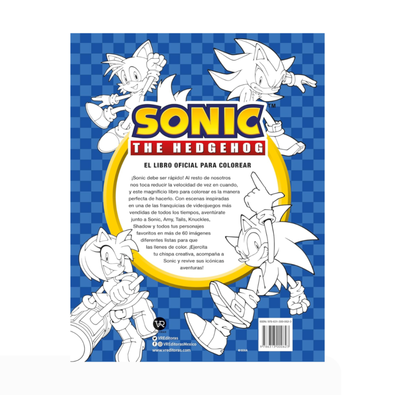 VR2 Sonic oficial colorear VR2 Sonic oficial colorear