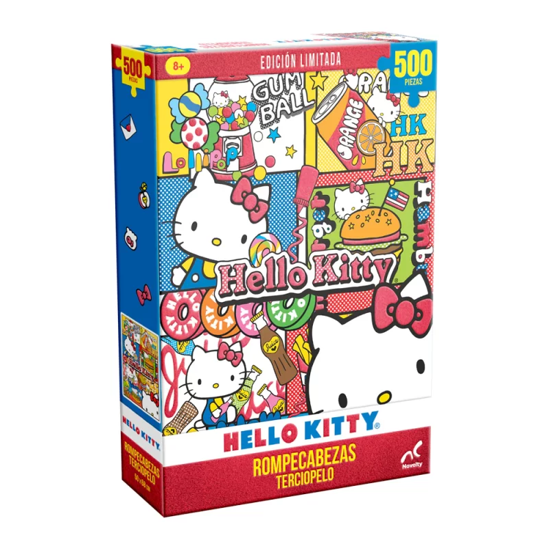 ROMPECABEZAS 500 PIEZAS HELLO KITTY TERCIOPELO