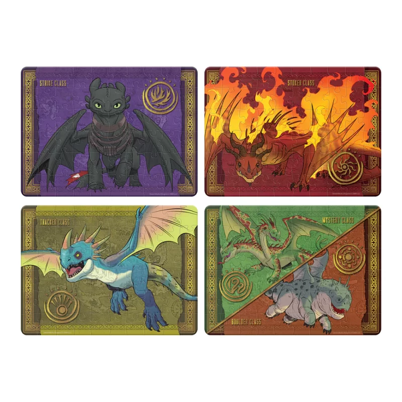 ROMPECABEZAS 4 EN 1 COMO ENTRENAR A TU DRAGON