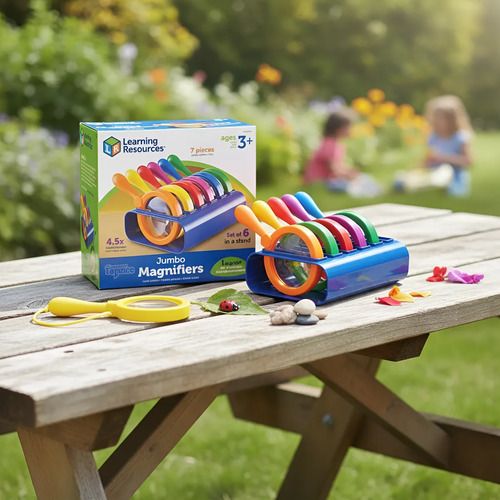 Lupas Jumbo Set de 6 Piezas con Base