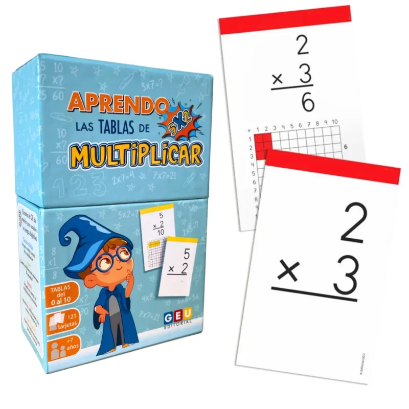 Tarjetas Aprendo Tablas De Multiplicar