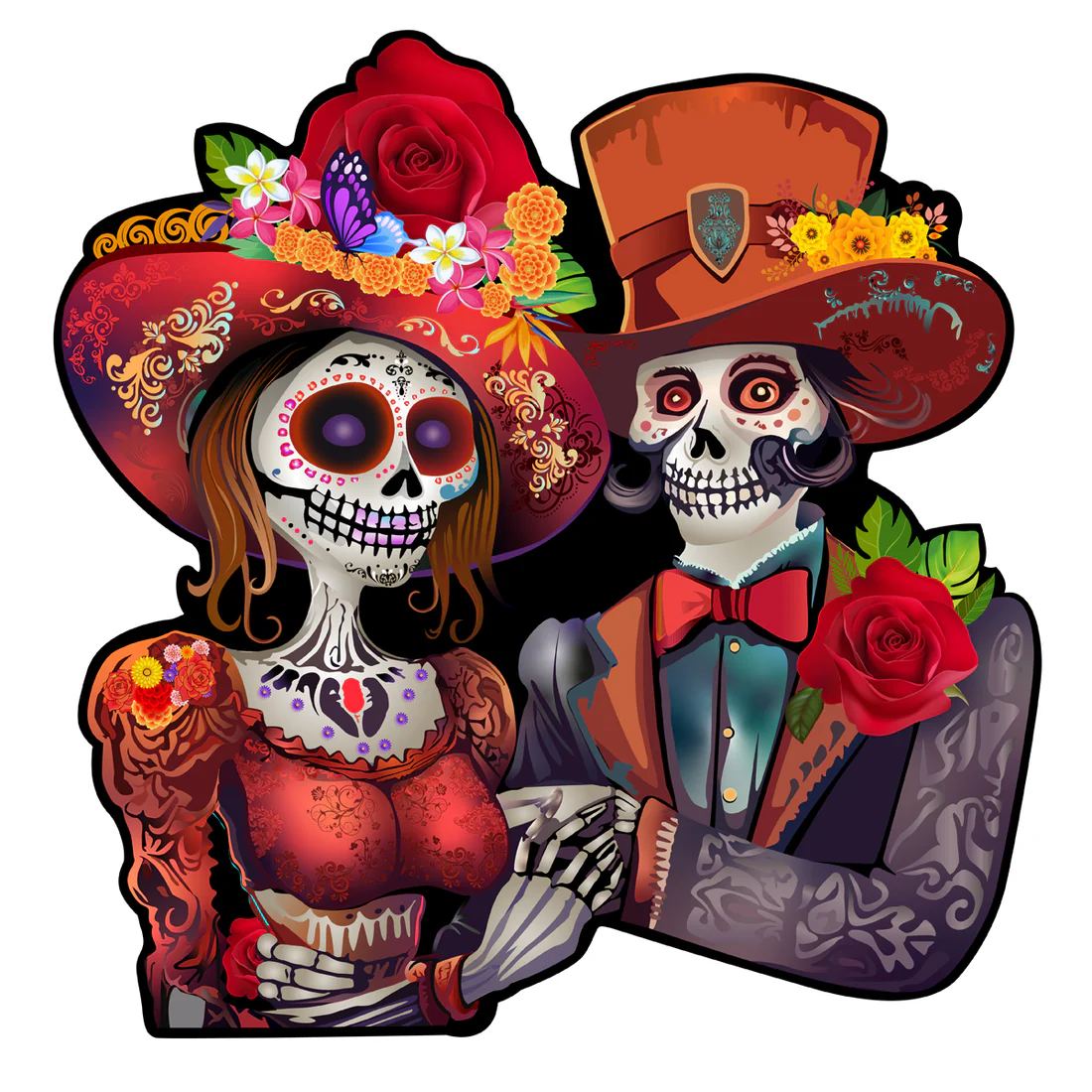 ROMPECABEZAS 400 PIEZAS PAREJA DE CATRINES