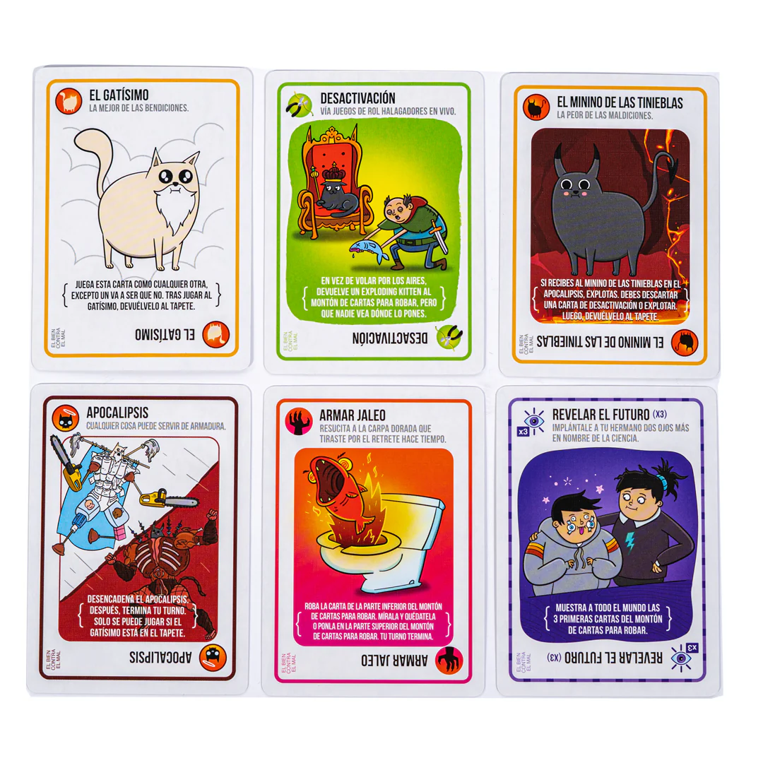 EXPLODING KITTENS EL BIEN CONTRA EL MAL