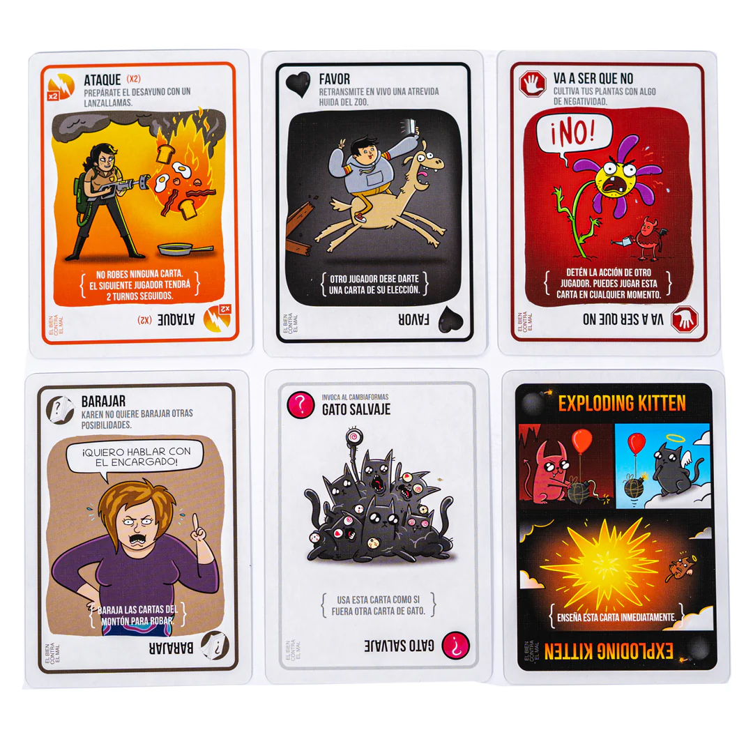 EXPLODING KITTENS EL BIEN CONTRA EL MAL