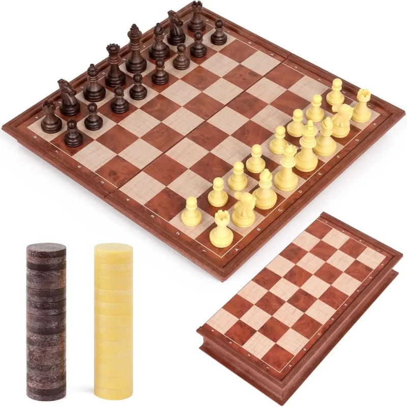 JUEGO DE AJEDREZ 2 EN 1