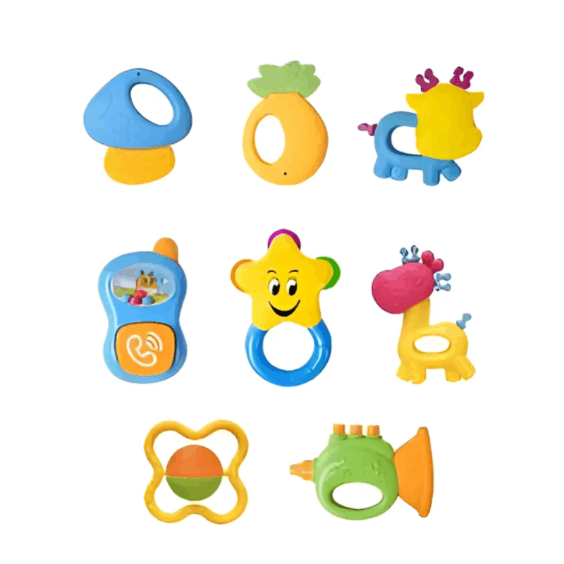 KIT DE SONAJAS PARA BEBES 8 PIEZAS