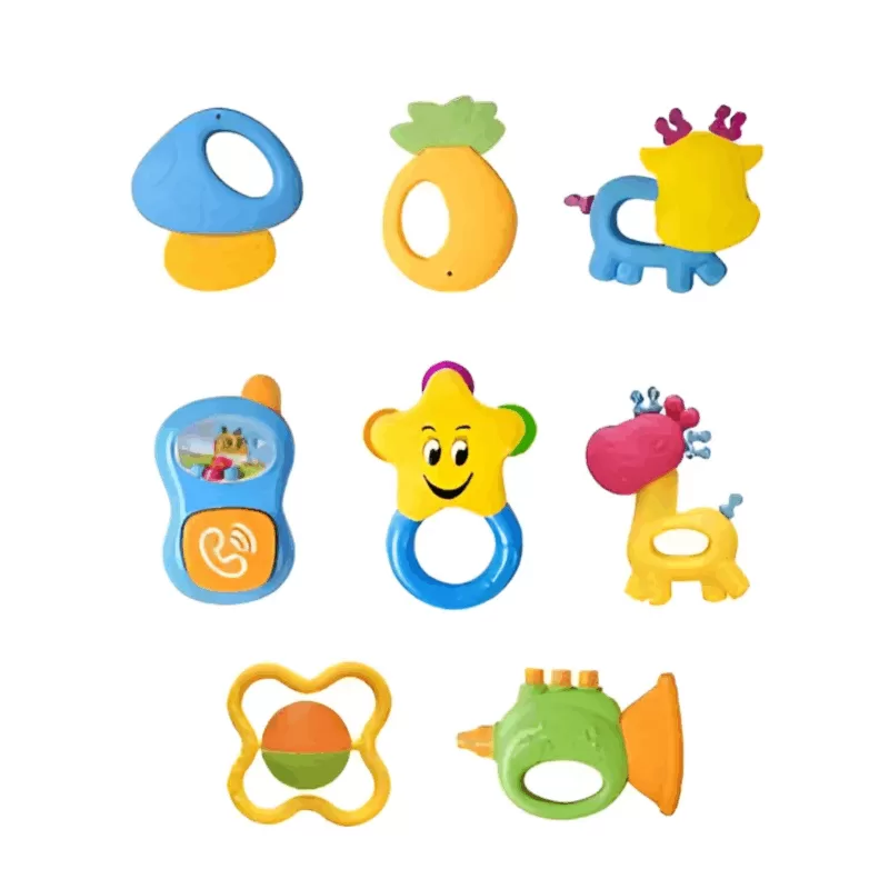 KIT DE SONAJAS PARA BEBES 8 PIEZAS